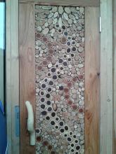 very nice door inside the Earthship