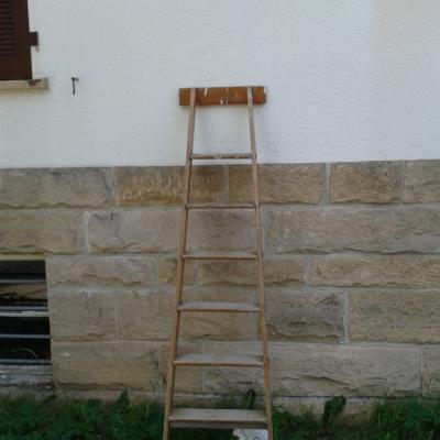ladder on virgin wall