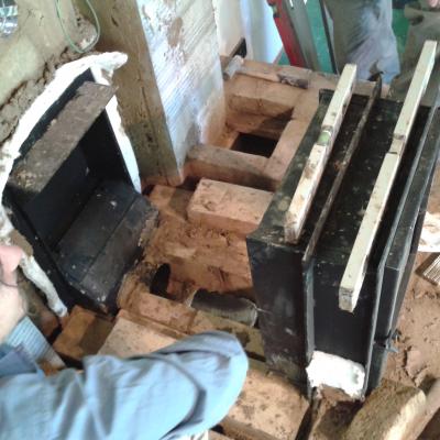 Marius pondering over the yet-to-be-built combustion chamber