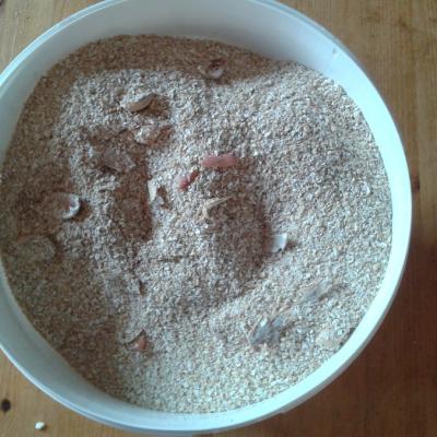 erstmal das trockene Zeug mischen