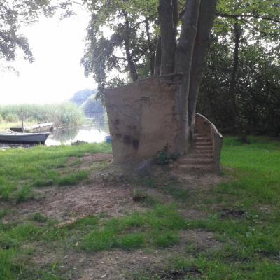 Die vorhandene Wendeltreppe