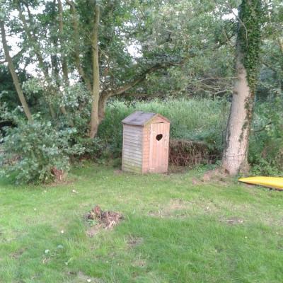 The compost loo with a lovely view on the Broads