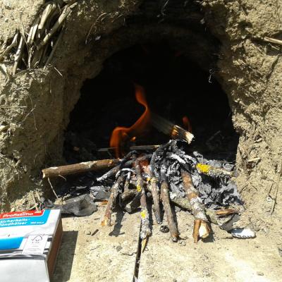 Light the fire at the front...