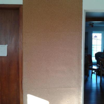 die fertige Wand